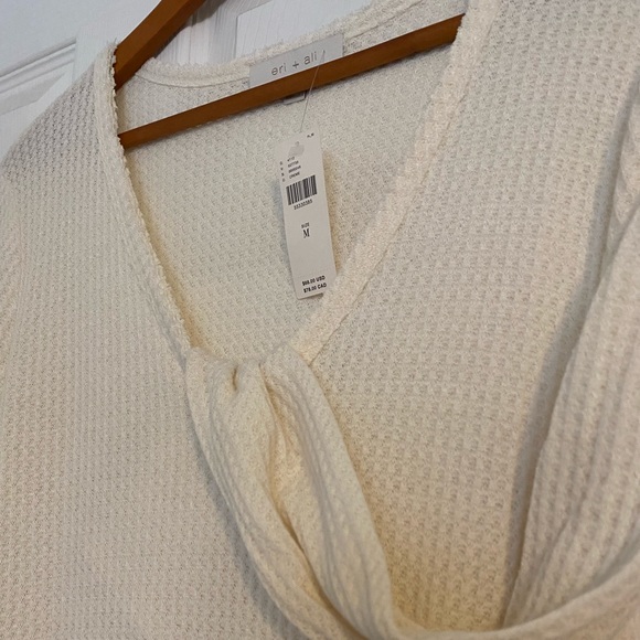 NWT Anthropologie Eri + Ali Waffle Weave Top - Picture 4 of 5